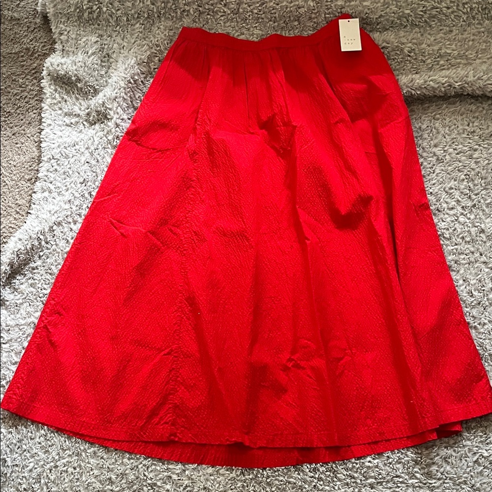 a new day Vibrant Red A-Line Skirt